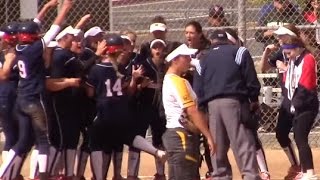 Div1 Varsity Highlight Jr Year Great Oak Wolfpack High School Fastpitch Softball CA Emily Burrow [upl. by Yci]