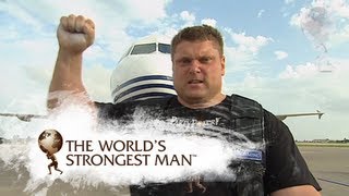 2009 Plane Pull Žydrūnas Savickas  Worlds Strongest Man [upl. by Atibat]