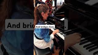 Beautiful Lady Plays the song Bridges by Dianne Reeves [upl. by Moor]