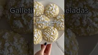 GALLETITAS CRAQUELADAS DE LIMÓN 🍋🍋‍🟩 Riquísimas y fáciles de hacer cocina galletas cooking [upl. by Aronal849]