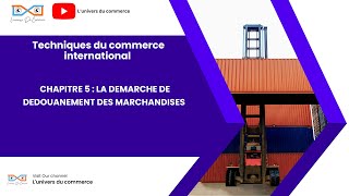 Commerce international chapitre 5 La douane [upl. by Shanna]