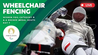 Wheelchair Fencing  Womens Foil Bronze Medal Matches  Day 7 [upl. by Lezned]