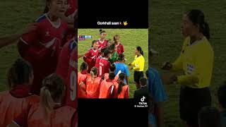 Gorkhali ko power🇳🇵🙏❤️youtubeshorts football shreya [upl. by Elleirbag]