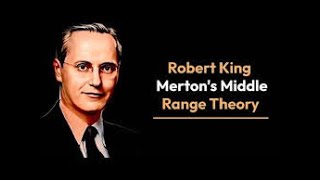 middle range theory by merton middle range theory notes slides middle range theory concept [upl. by Hawker259]