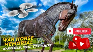 WARHORSE MEMORIAL WAKEFIELD WEST YORKSHIRE DRONE FLYOVER [upl. by Ees]