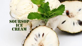 HOW TO MAKE SOURSOP ICE CREAM [upl. by Imeaj667]