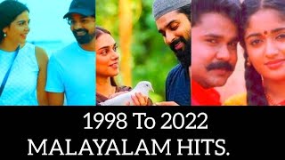 Evolution of Malayalam songs 1998 to 2022 Malayalam super Hits songs [upl. by Sanjay]