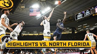 North Florida at Iowa  Highlights  Big Ten Mens Basketball  Nov 29 2023 [upl. by Rubina]