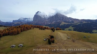 Alpe di Siusi  Seiser Alm  4K Drone Video [upl. by Asilim]