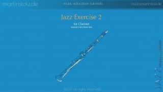 Jazz Exercise 2 for Clarinet [upl. by Millford]