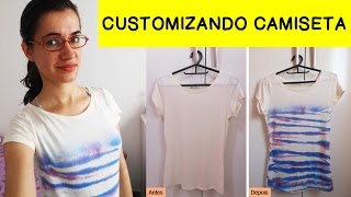 DIY COMO CUSTOMIZAR CAMISETA  Customizando  Mariely Del Rey [upl. by Lamaaj]