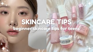 beginner skincare tips for teens 🧴 1018 years old [upl. by Cresa]