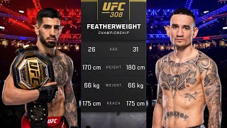 Ilia Topuria vs Max Holloway Full Fight  UFC 308 Fight Of The Night [upl. by Farland]