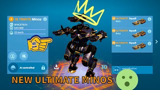 NEW ULTIMATE MINOS THE THE MAULER KILLER  WAR ROBOTS TEST SERVER [upl. by Shantha]