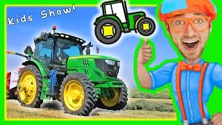 Blippi with Tractors for Toddlers  Educational Videos for Toddlers with Nursery Rhymes [upl. by Squires246]