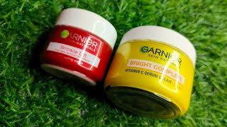 Garnier vitamin c serum cream and Garnier antiaging cream Review 👌✅ skincare honestreview [upl. by Eladnek951]