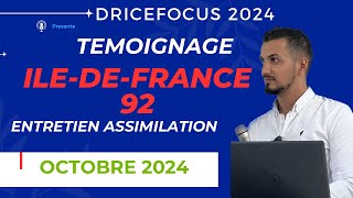 Demande naturalisation française par décret  entretien assimilation nationalité française questions [upl. by Colan716]