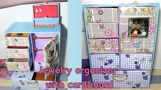 Jewellery organizer making at home making Jewellery box at home with unique ideas 🔥 [upl. by Isus]