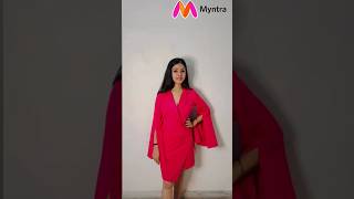 New collection dress for women stylish from myntra reels trending shorts comedy fashion love [upl. by Rolfe]