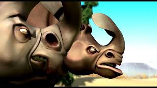 Ice Age Manny vs Rhinos Sound Effects Version nicholasbettencourt788 [upl. by Stuppy169]