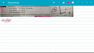 Instantaneous Centre method l Numerical problem l six link l TOM1 [upl. by Infield700]