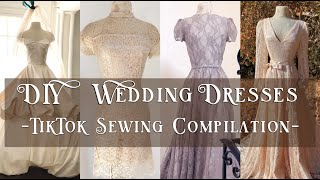 DIY Wedding Dresses Tiktok Sewing Compilation [upl. by Anilasor]