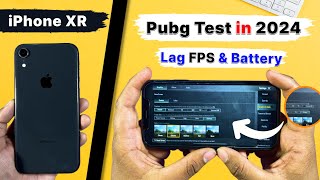 iPhone XR PUBG Test in 2024 🔥  Detailed BGMI Test in Hindi  FPS  Heating Battery ⚡️ [upl. by Yank]