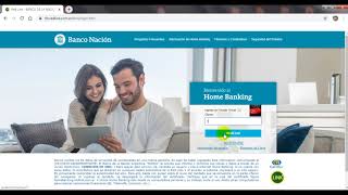 Ingreso al Home Banking del Banco Nación [upl. by Oliva725]