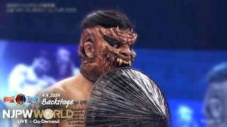 njwk18 1st match Backstage Backstage 1424 with Subtitles｜WRESTLE KINGDOM 18 第1試合 Backstage [upl. by Rodina]