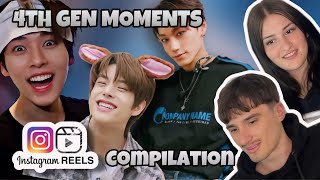 KPOP 4th Generation Leaders Reel Instagram Compilation  REACTION [upl. by Eelrahc309]