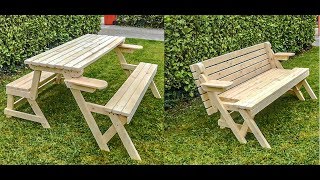 20 ławko stół 2w1  Bench Picnic Table [upl. by Gyatt]