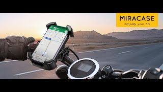 Miracase Motorcycle Phone Mount Holder [upl. by Annasoh]