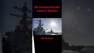 US attacks Houthi base in Yemen history news military disaster houthi yemen usa army [upl. by Nyrok]