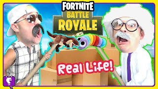 FORTNITE BOX FORTS in REAL LIFE Adventure with HobbyHarry and HobbyGrit by HobbyKidsTV [upl. by Sicard]