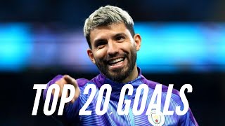 Sergio Agüero ● Top 20 Goals Ever  HD [upl. by Heindrick]