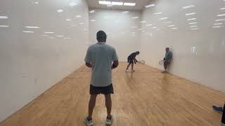 110623Playing Racquetball Doubles Game3 [upl. by Celine]