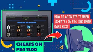 How to Activate Trainer Cheats On PS4 1100 Using Karo Host  PS4 Cheats [upl. by Nutsud]