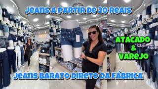 Jeans 20 Reais  vende atacado e varejo  Faturamento rápido  lucre com jeans [upl. by Einhpad]