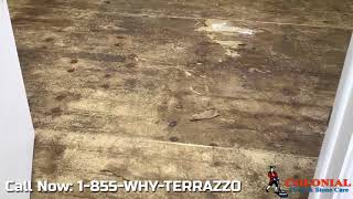 How to Remove Dye Stains from Terrazzo Flooring in Pompano Beach [upl. by Kelcey]