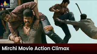 Mirchi Movie Ultimate Action Climax  Prabhas  Sampath Raj  Telugu Movie Scenes SriBalajiMovies [upl. by Novj]