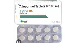 Ausric 100 Tablets Allopurinol Tablets IP 100 mg [upl. by Jarred]