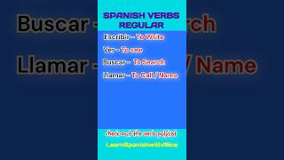 Eight Spanish Verbs YOU NEED to Know shorts learnspanish [upl. by Annaynek]