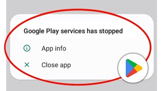 Исправление проблемы с остановкой служб Google Play  Проблема с остановкой служб Google Play [upl. by Anec]