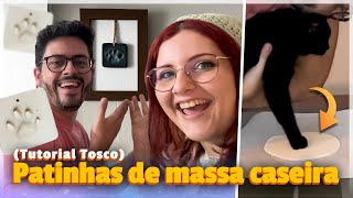 PATINHAS de gato com MASSA CASEIRA  Tutorial Tosco [upl. by Maude]