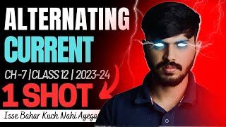 Class 12 Physics Alternating Current in ONESHOT with PYQ Chapter 7 CBSE 202324 Party series🔥 [upl. by Belmonte]