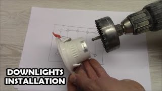 How to install downlights LED spotlight wiring How to wire LED down light [upl. by Eecyaj358]