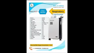 Oxymed Mini Oxygen concentrator Installation Relax India Surgical Pvt Ltd [upl. by Ydnis]