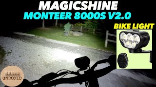 Magicshine Monteer 8000S V20 Bike Light  Review [upl. by Oterol835]