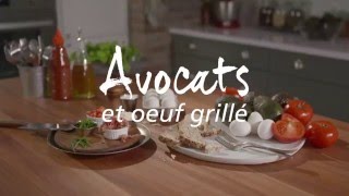 Avocats et oeuf grillé [upl. by Ewolram625]