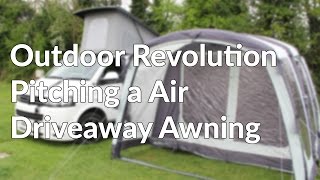 How To and Guide to Pitching a Air Driveaway Awning [upl. by Pammy864]